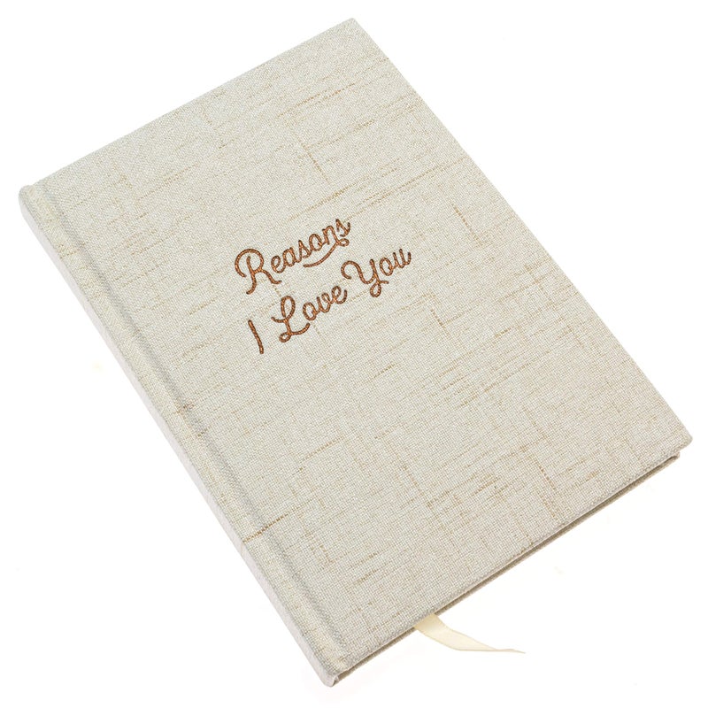 Avocado Goods Reasons Why I Love You - Blank Hardcover Love Book, Why I Love You Linen Journal Gift Book for Boyfriend or Girlfriend, Husband or Wife, Bride & Groom, or Couples I Love You Gifts Notebook, Love Journal - Image 2